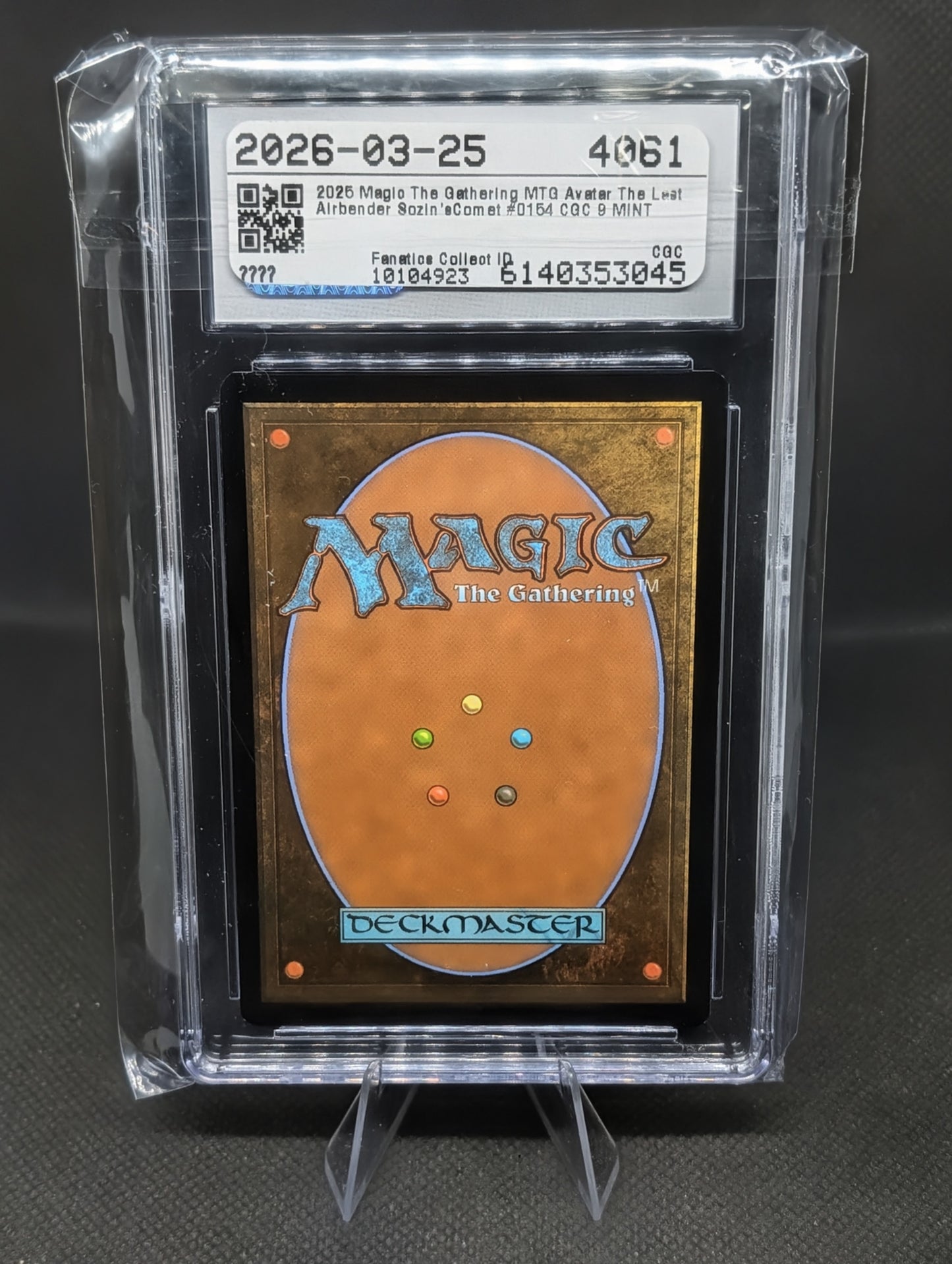 Avatar Collectible: Sozin's Comet CGC 9 MTG Graded Card