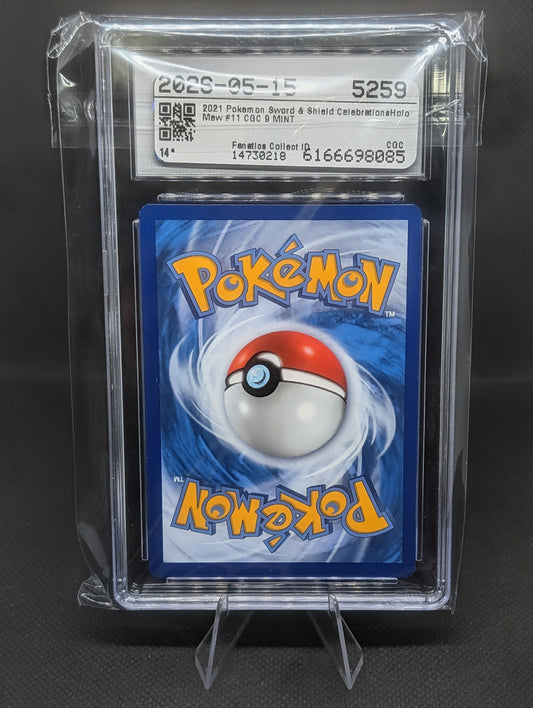 Mew Celebrations CGC 9 Card – A Must-Have for Serious Pokémon Collectors