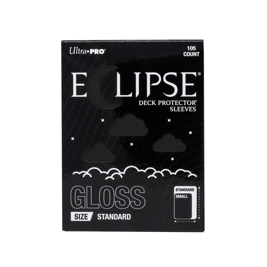ECLIPSE® Gloss Standard DECK PROTECTOR® Sleeves: Jet Black - 105ct