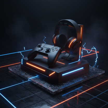 3D Printed Gaming Station — Controller & Headset Dock