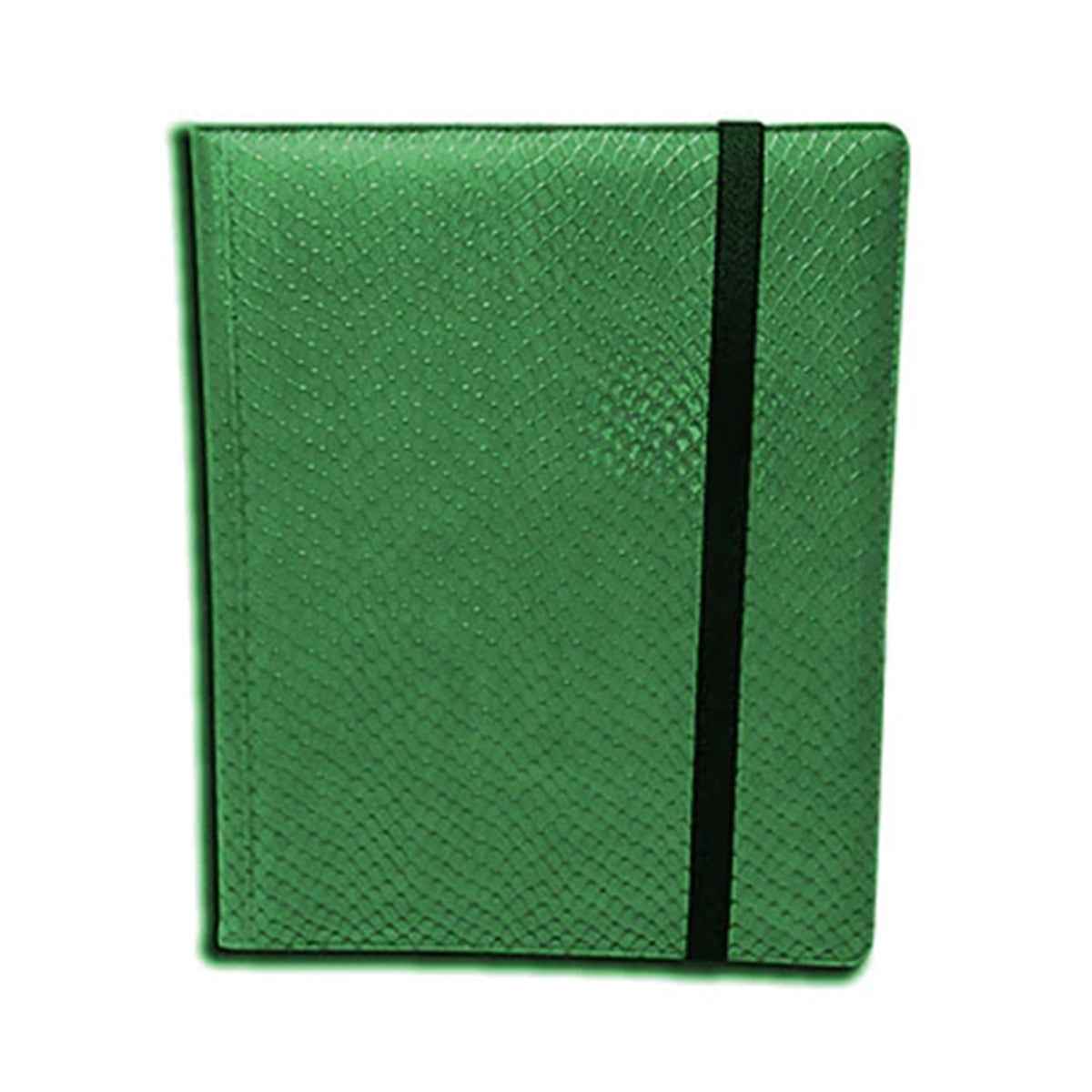 9 Pocket Dragon Hide Green Binder