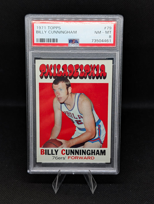 1971 Topps Billy Cunningham #79 PSA 8