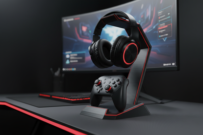 3D Printed Gaming Station — Controller & Headset Dock