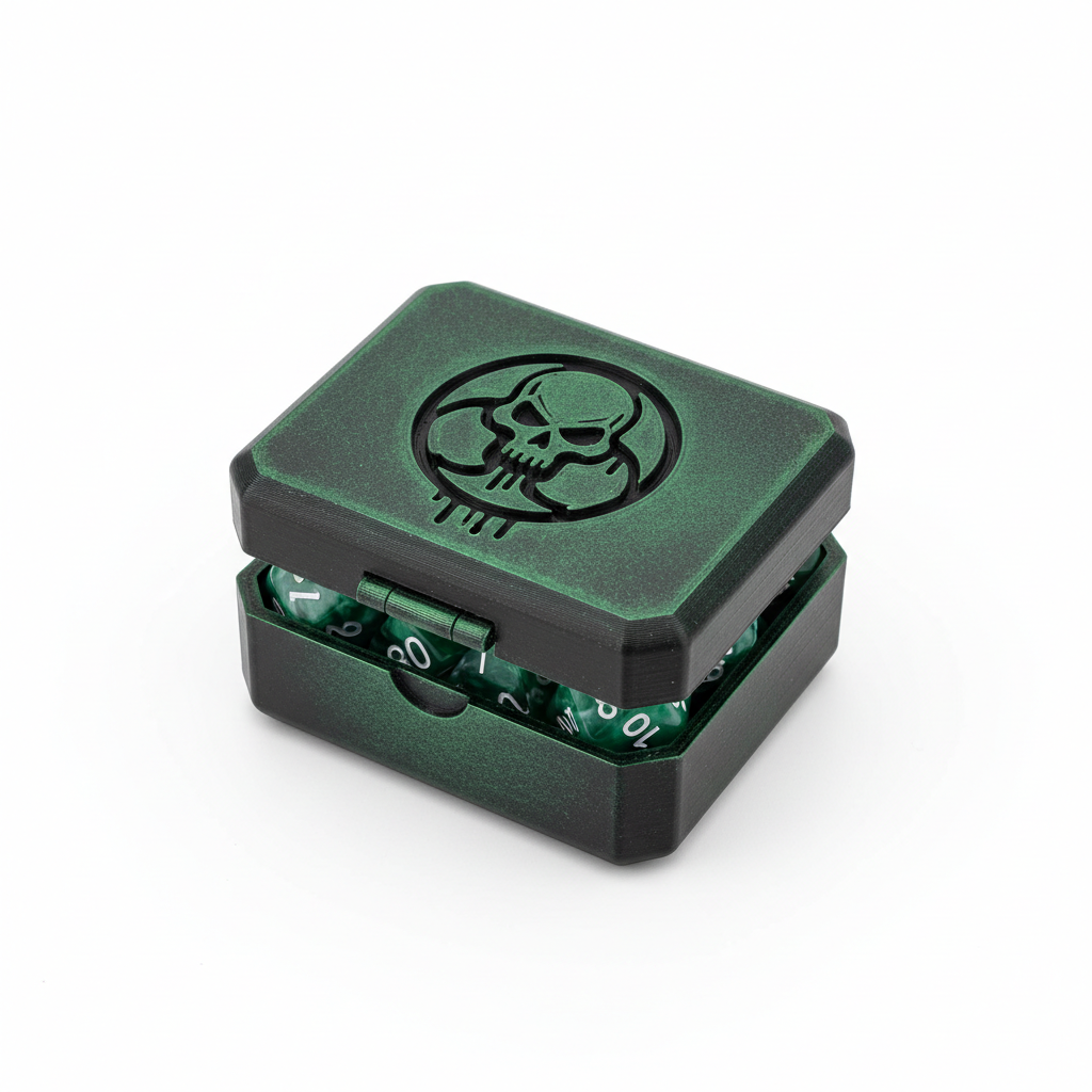 3D Printed MTG Poison Counter Dice Box