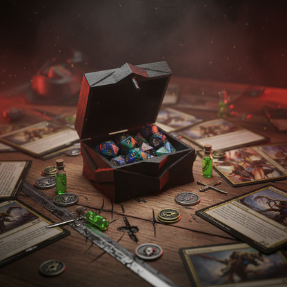 3D Printed MTG Poison Counter Dice Box