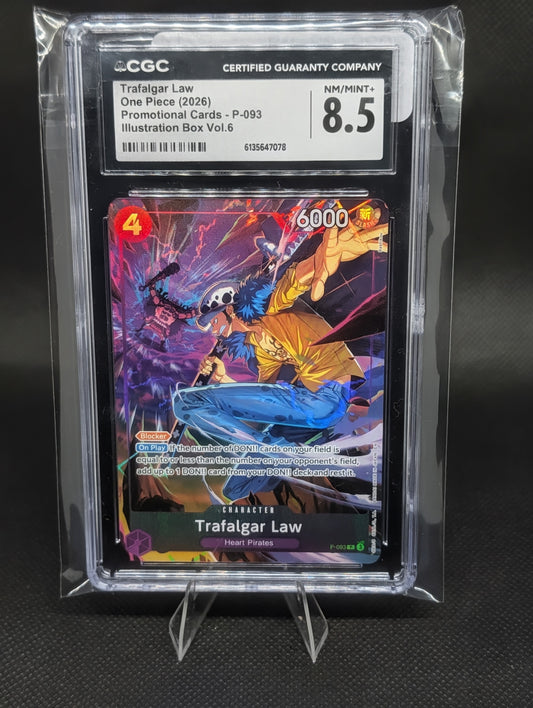 Trafalgar Law Promo Illustration Box Volume 6 Alt Art #P-093 CGC 8.5 NM-MT+
