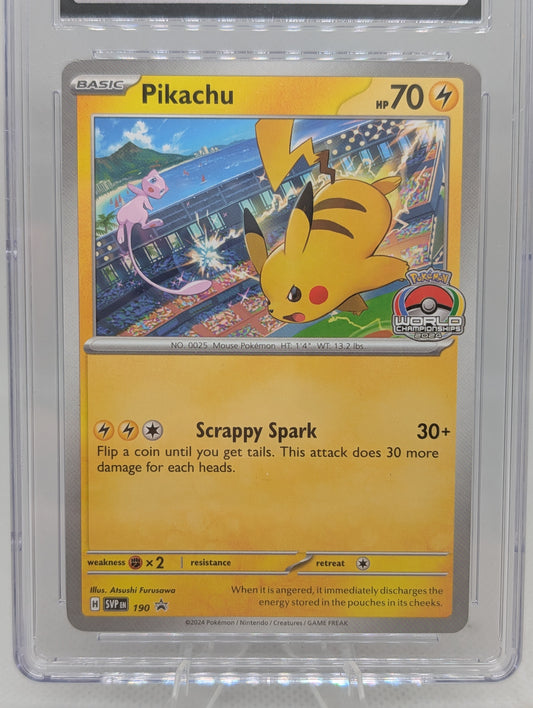 Pikachu World Championships 2024 #190 CGC 9
