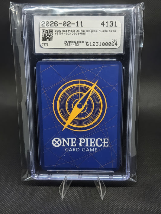 2022 Kaido Animal Kingdom Pirates Card - CGC 9 MINT!