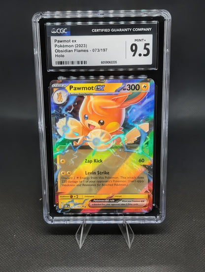 Pawmot EX Obsidian Flames 073/197 Holo CGC 9.5