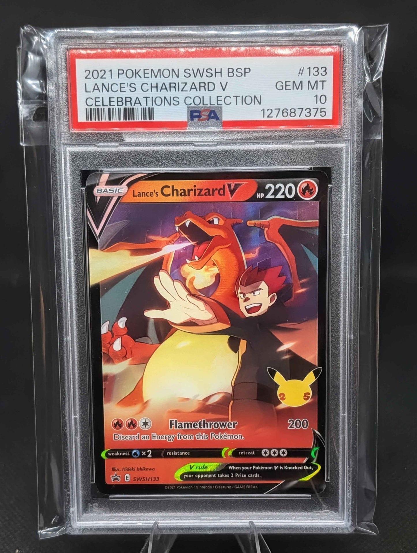 Lance's Charizard V SWSH133 PSA 10