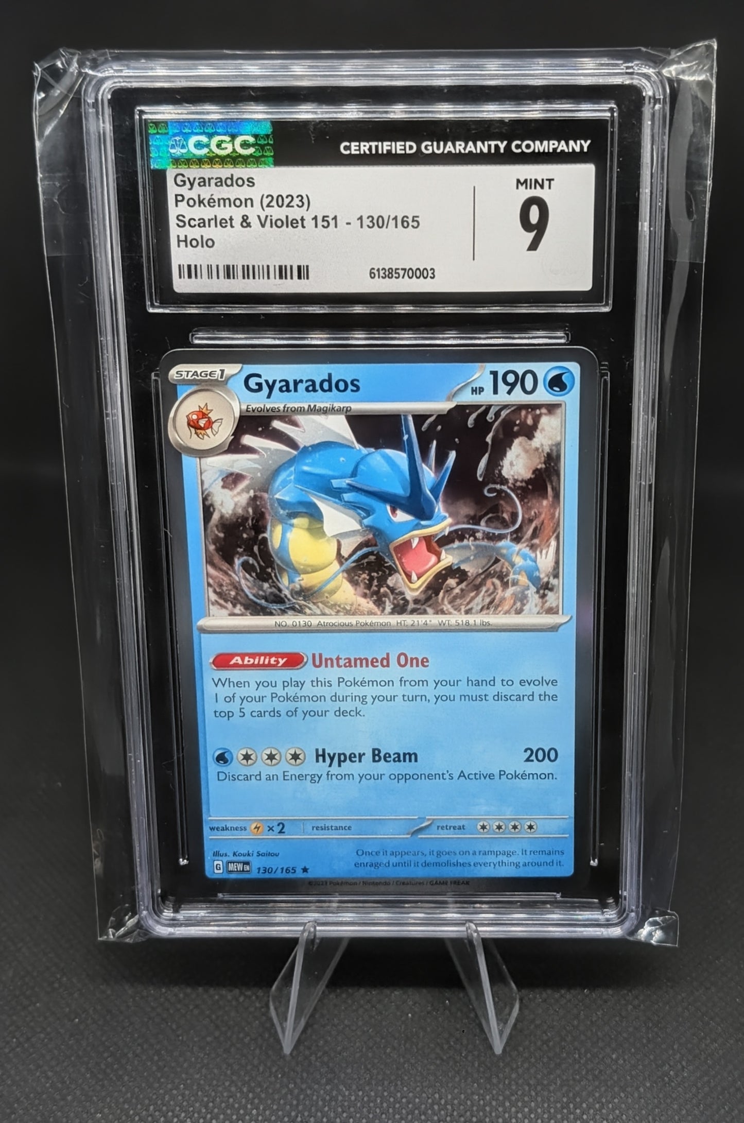 Gyarados Scarlet & Violet CGC 9: Elevate Your Pokémon Collection with This Stunning Card