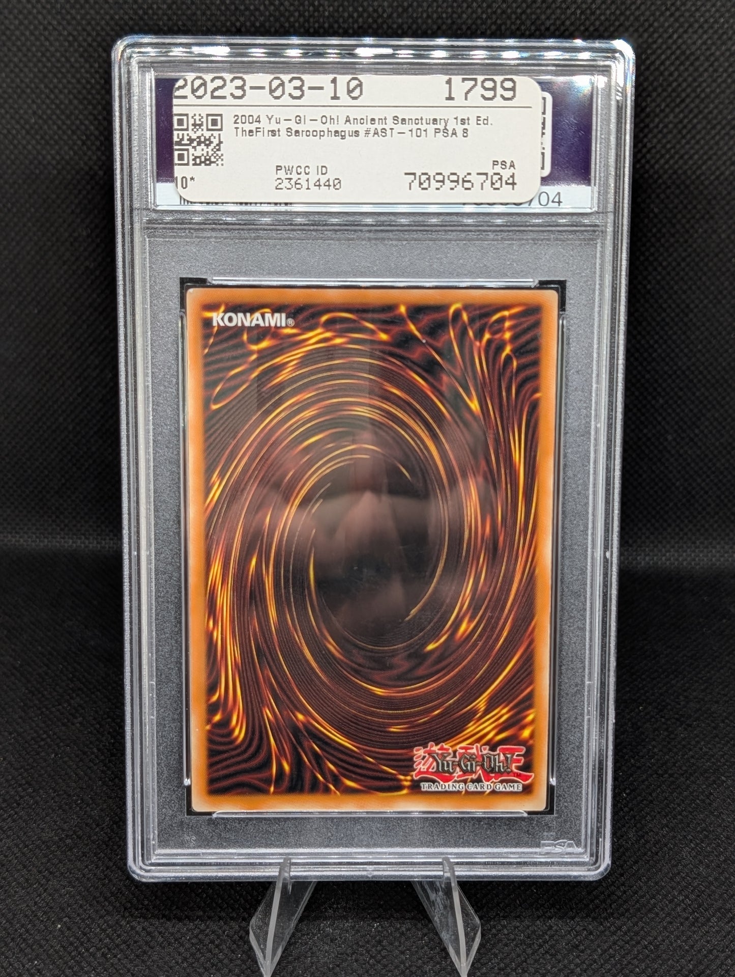 Yu-Gi-Oh! The First Sarcophagus 1st Edition PSA 8