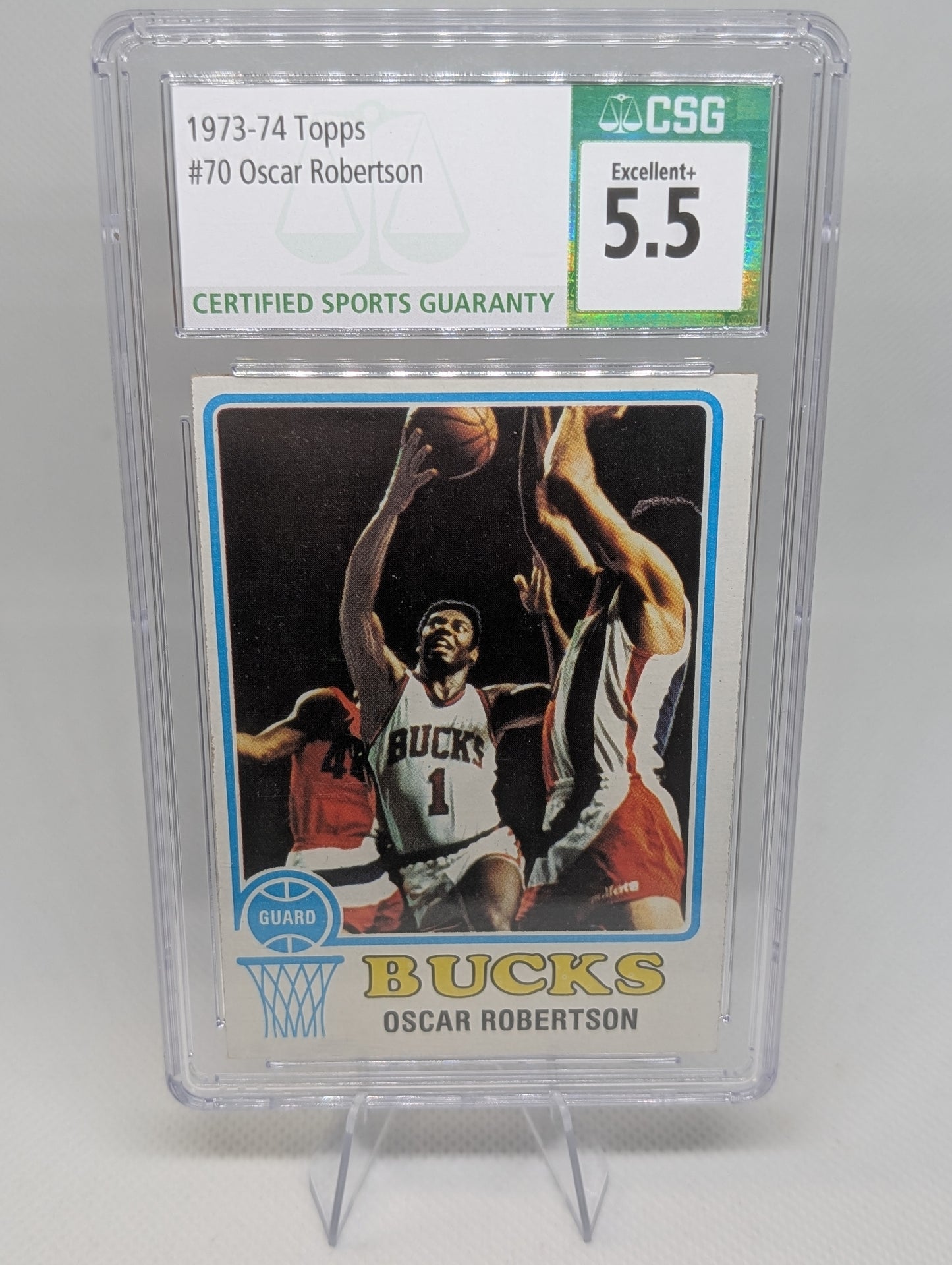 1973 Topps Oscar Robertson #70 CSG 5.5