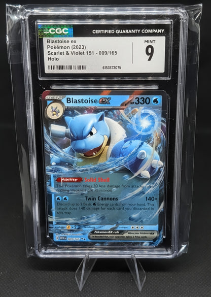 Blastoise EX CGC 9 Collectible Card - A Must-Have for Serious Pokémon Fans