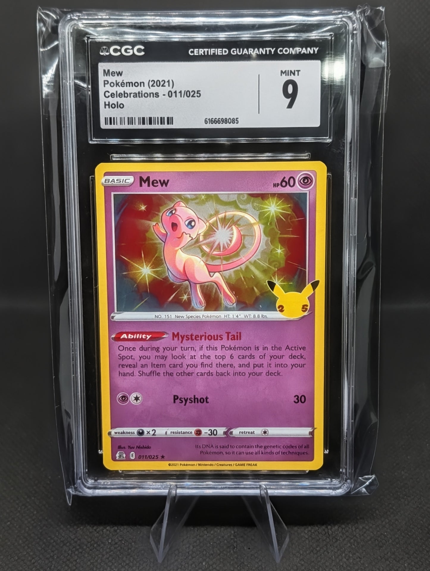 Mew Celebrations CGC 9 Card – A Must-Have for Serious Pokémon Collectors