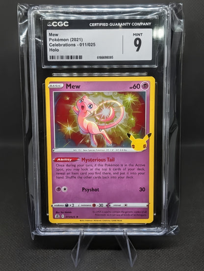 Mew Celebrations CGC 9 Card – A Must-Have for Serious Pokémon Collectors