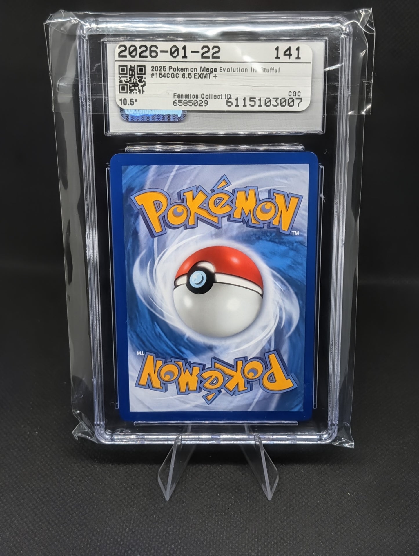 Collectible Stufful Mega Evolution Rare Card - CGC 6.5 Graded