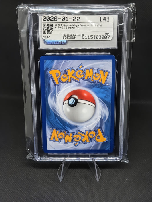 Collectible Stufful Mega Evolution Rare Card - CGC 6.5 Graded