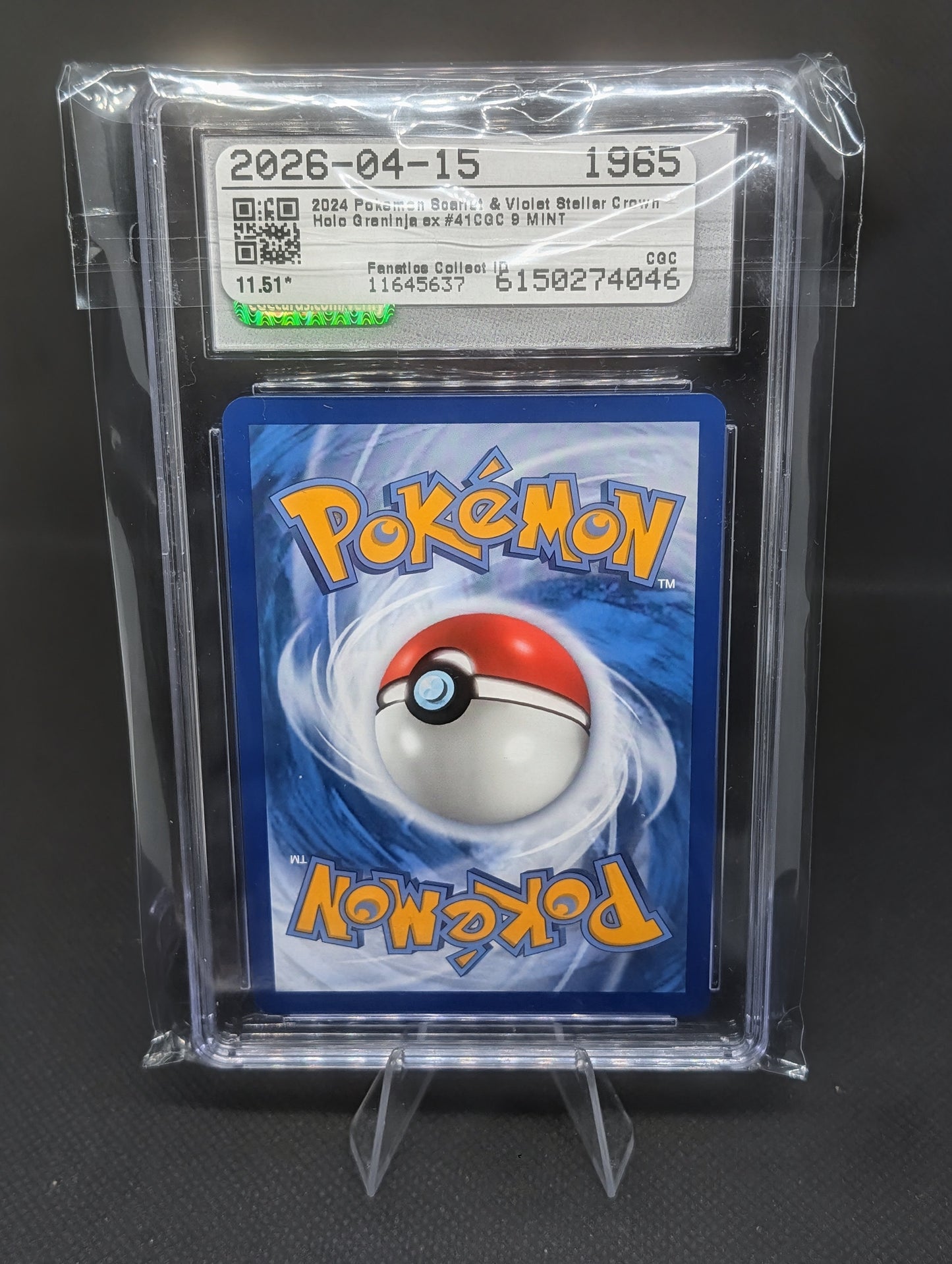 Greninja EX CGC 9 - Unlock the Power of Water with This Premium Collector's Card