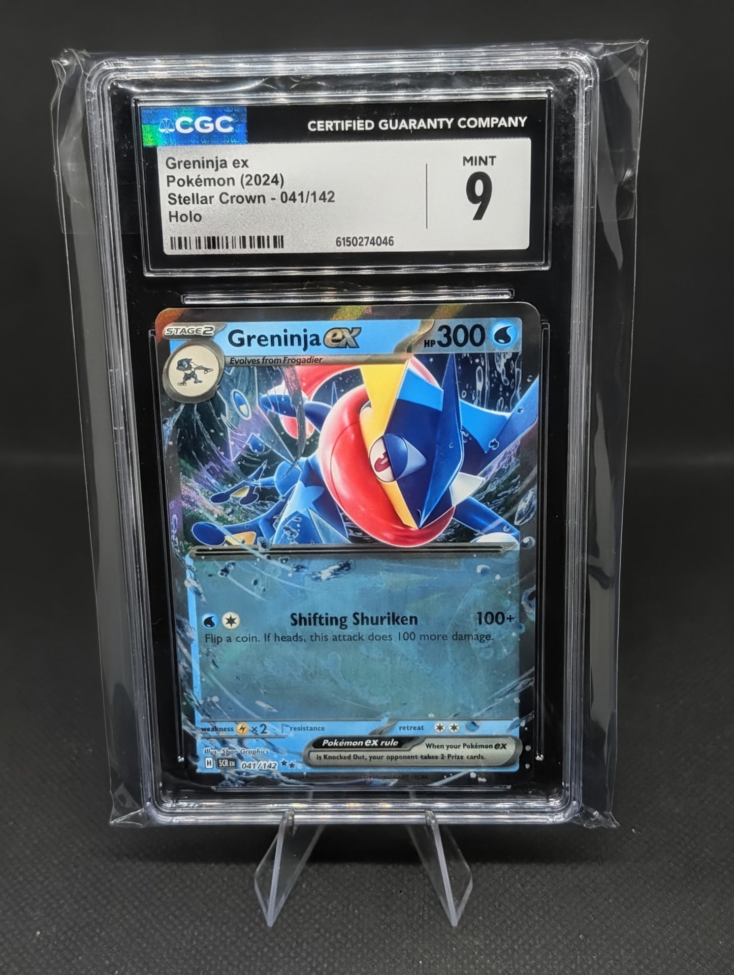 Greninja EX CGC 9 - Unlock the Power of Water with This Premium Collector's Card
