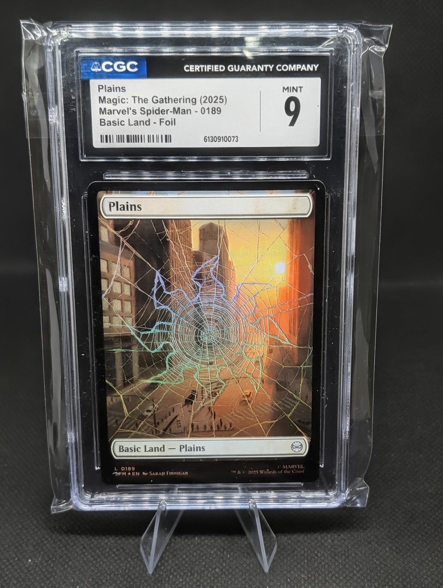 spiderman Foil Plains #0189 – Magic: The Gathering, CGC 9