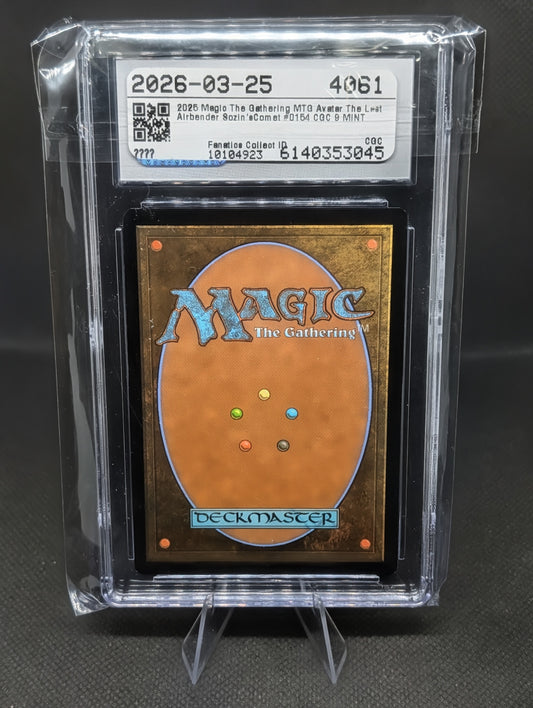Avatar Collectible: Sozin's Comet CGC 9 MTG Graded Card