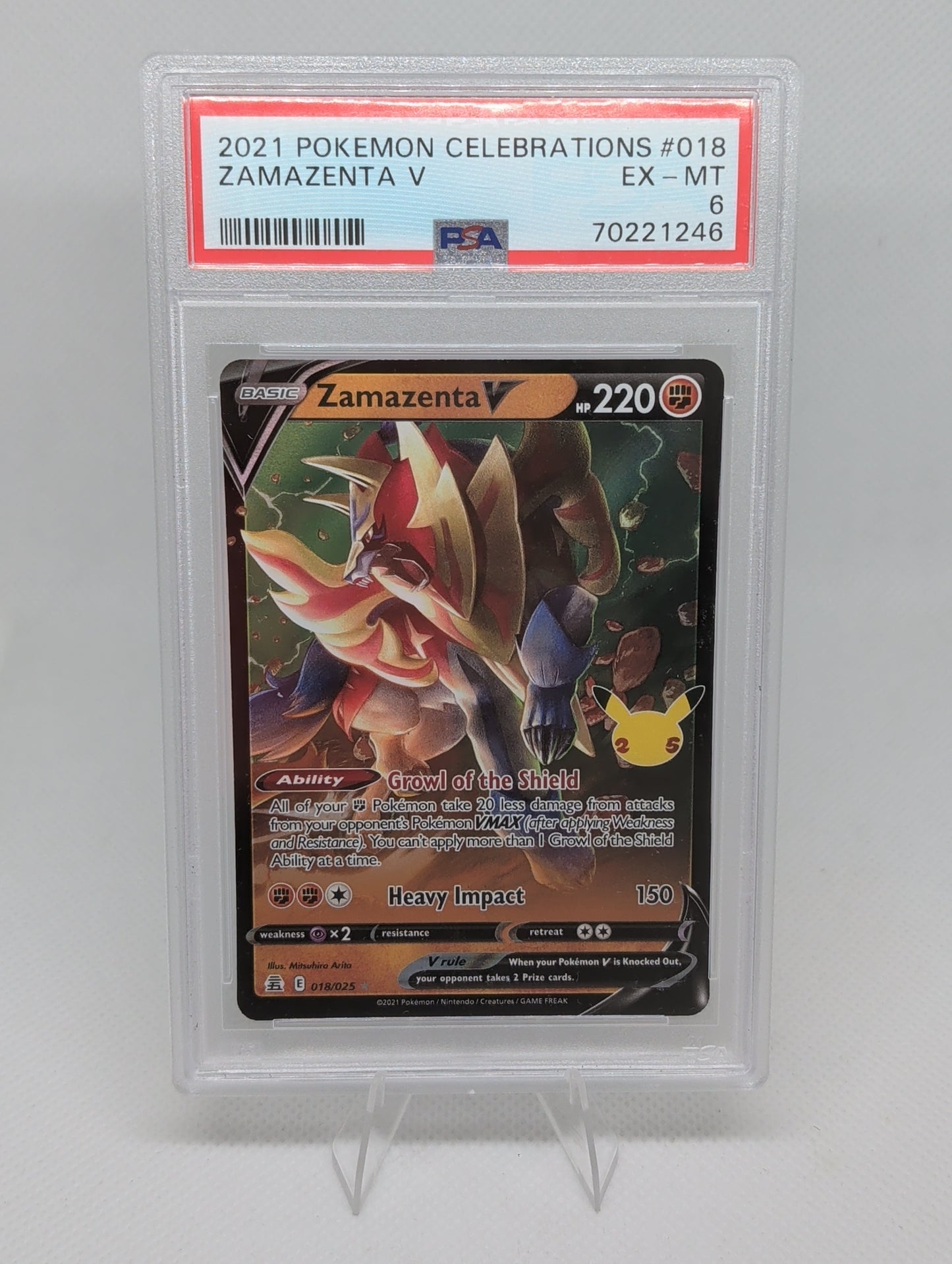 Zamazenta V 018/025 PSA 6