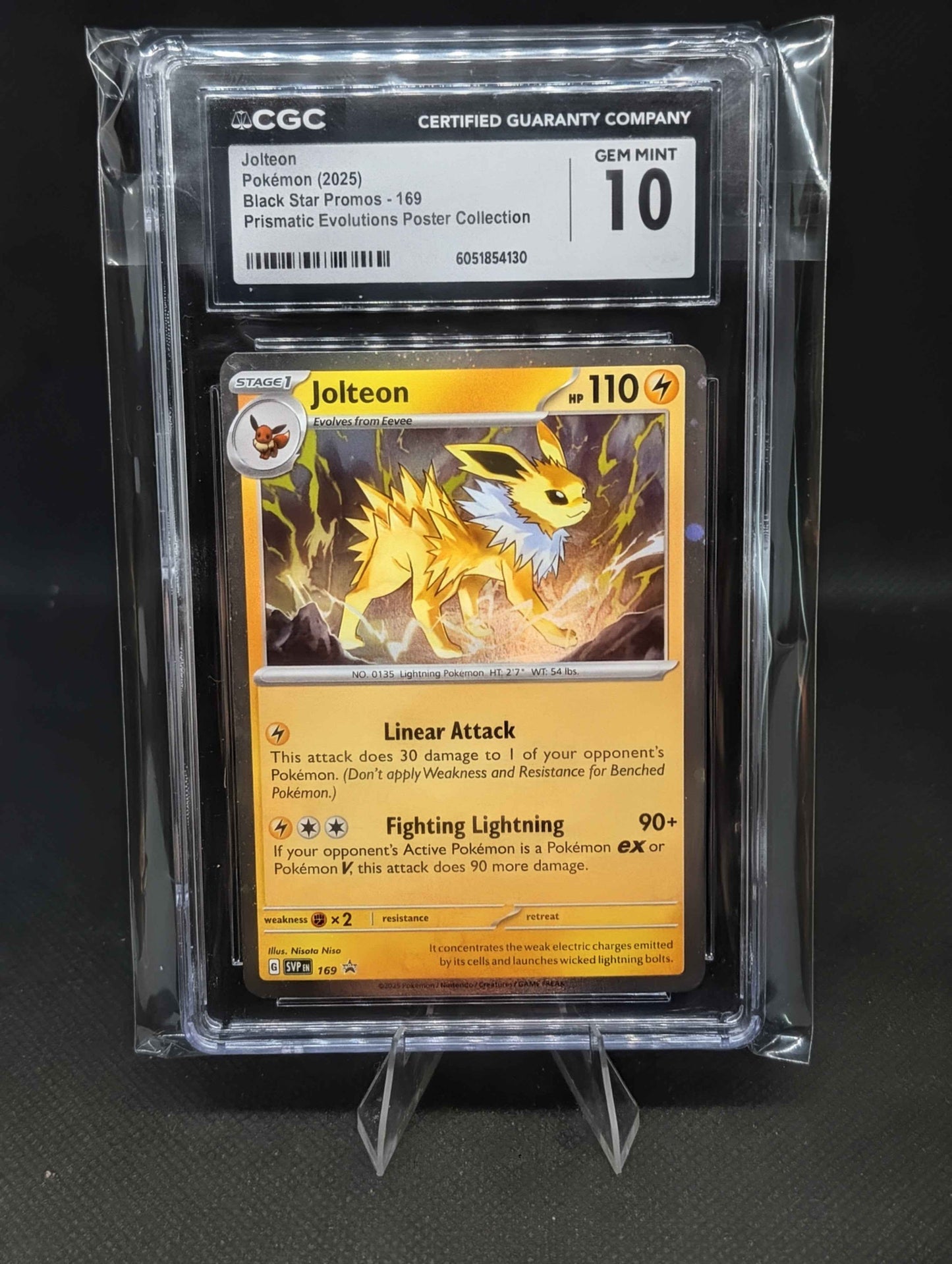 Jolteon Black Star Promo CGC 10