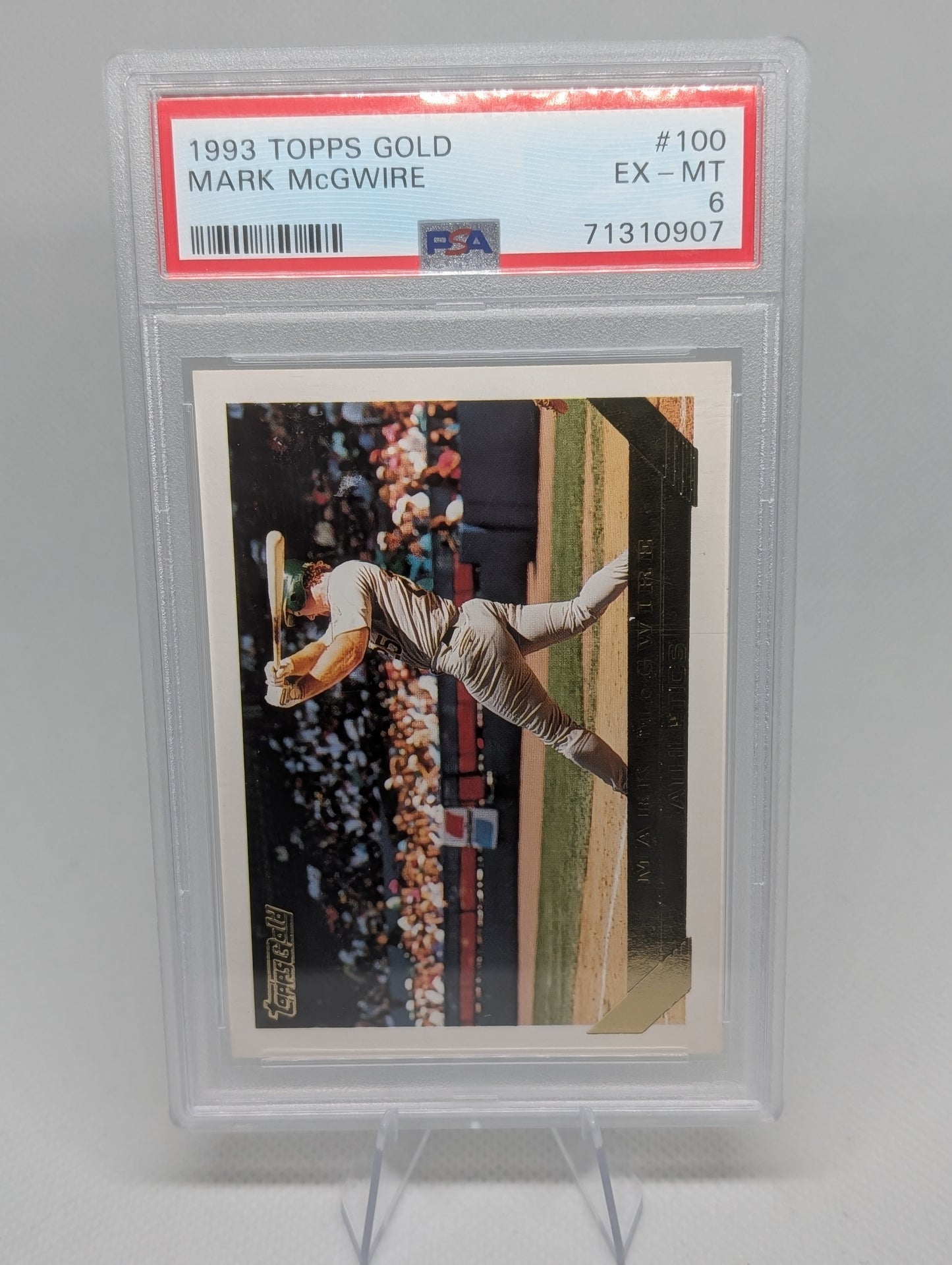 1993 Topps Gold Mark Mcgwire #100 PSA 6