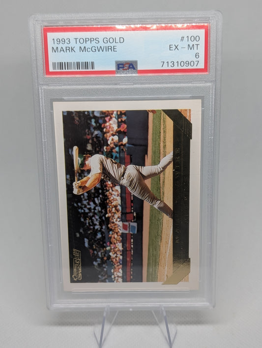 1993 Topps Gold Mark Mcgwire #100 PSA 6
