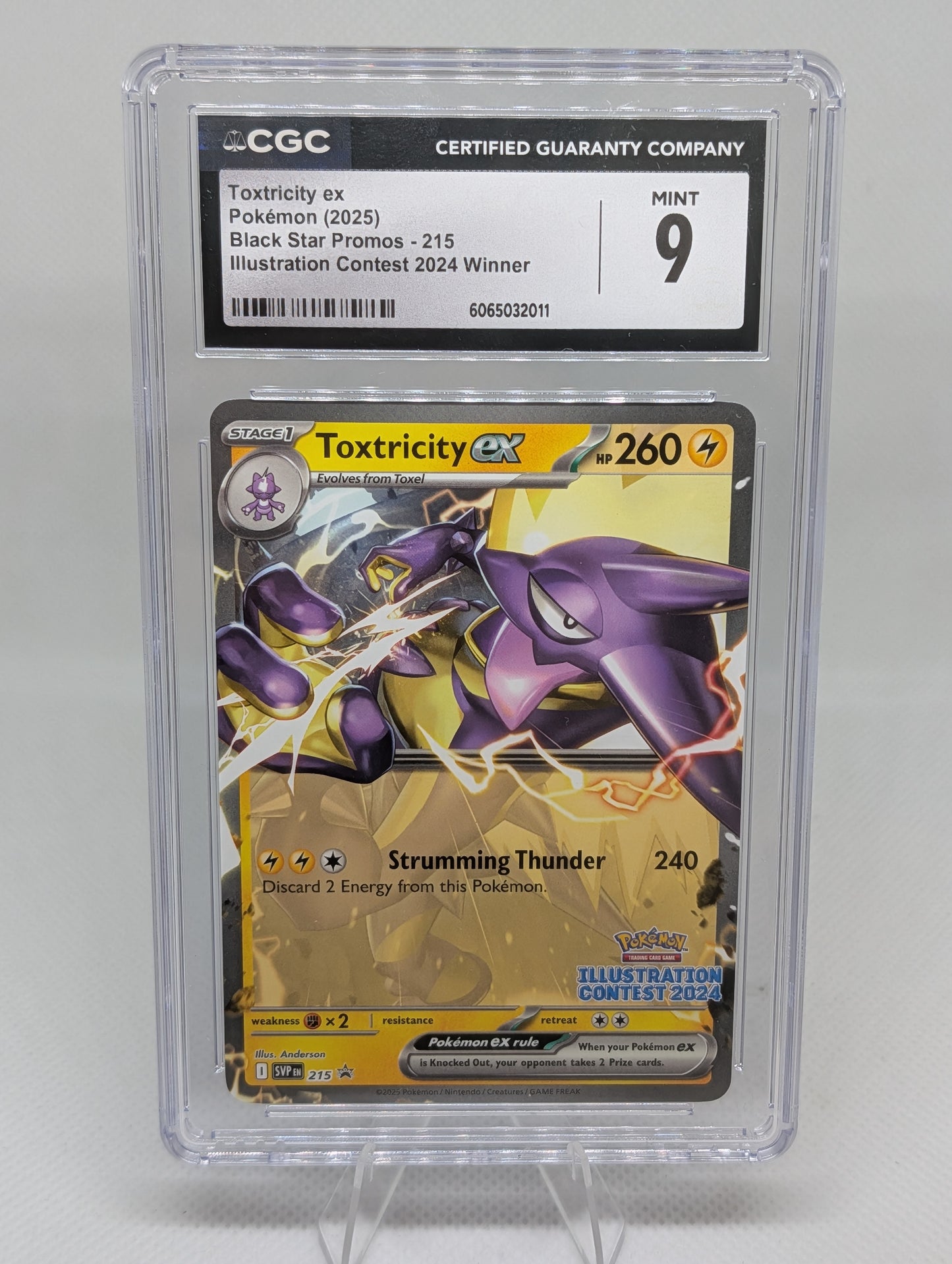 Toxtricity EX #215 Illustration Contest Winner 2024 CGC 9