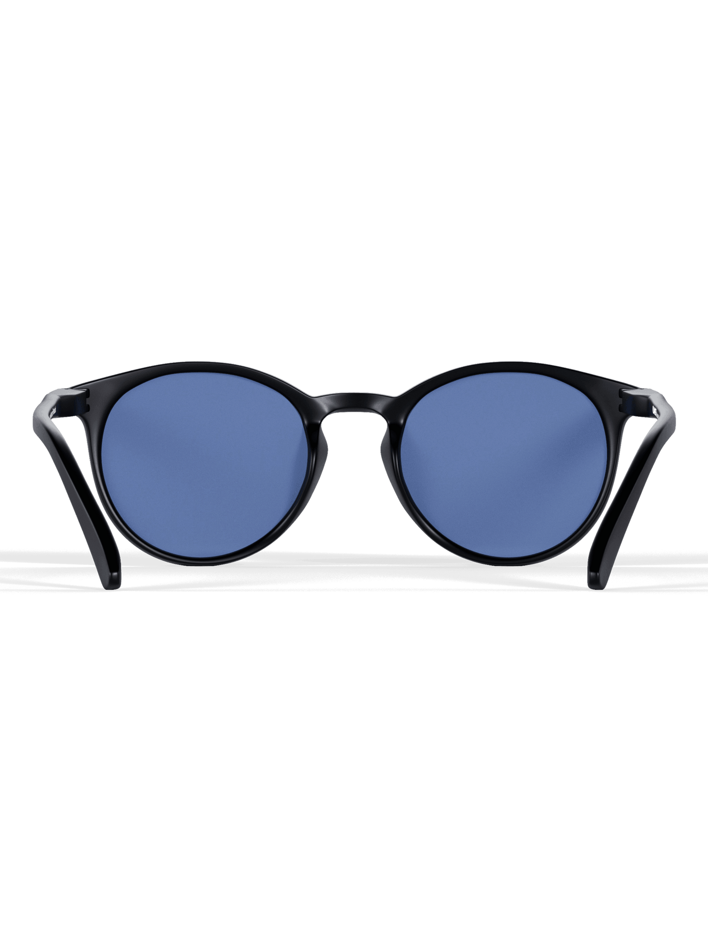 Lunettes de soleil rondes noires polarisées - UV400 pour hommes et femmes