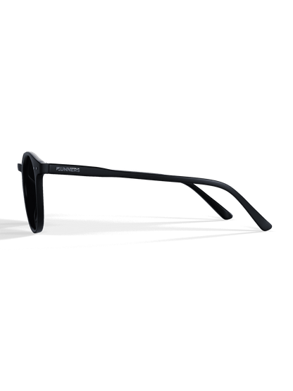 Black Round Polarized Sunglasses - Black Lens UV400 for Men & Women