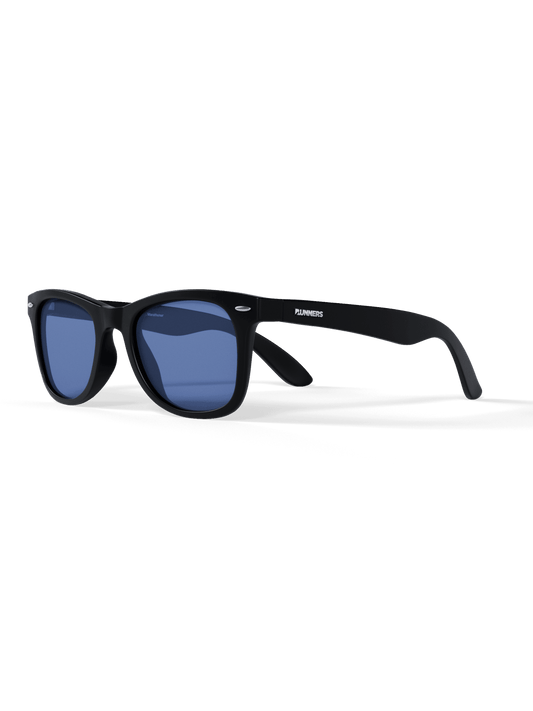 Lunettes de soleil de sport carrées noires - Polarisées UV400 pour hommes et femmes