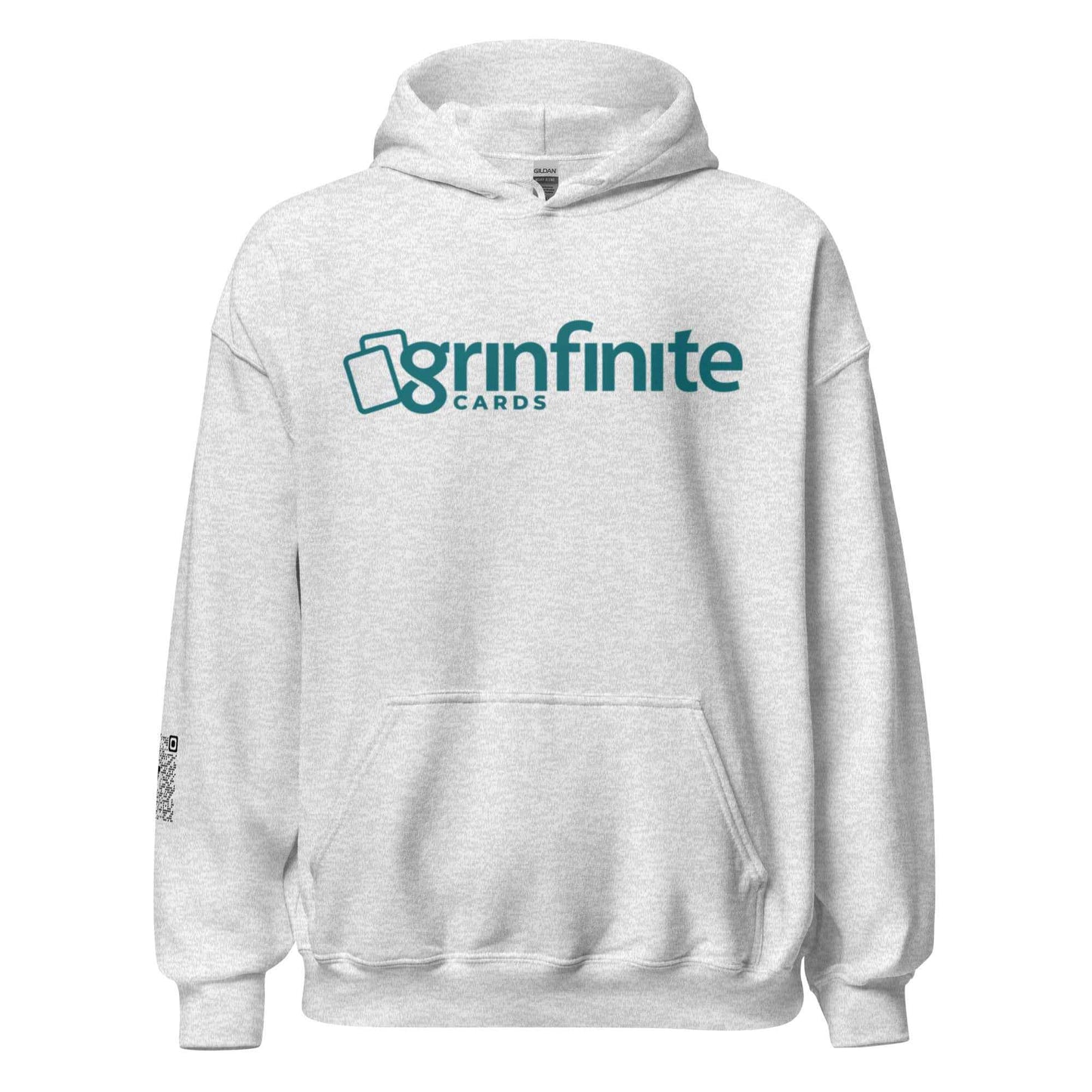 Grinfinite Cards! Unisex Hoodie w/QR code on sleeve