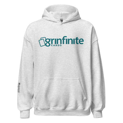 Grinfinite Cards! Unisex Hoodie w/QR code on sleeve