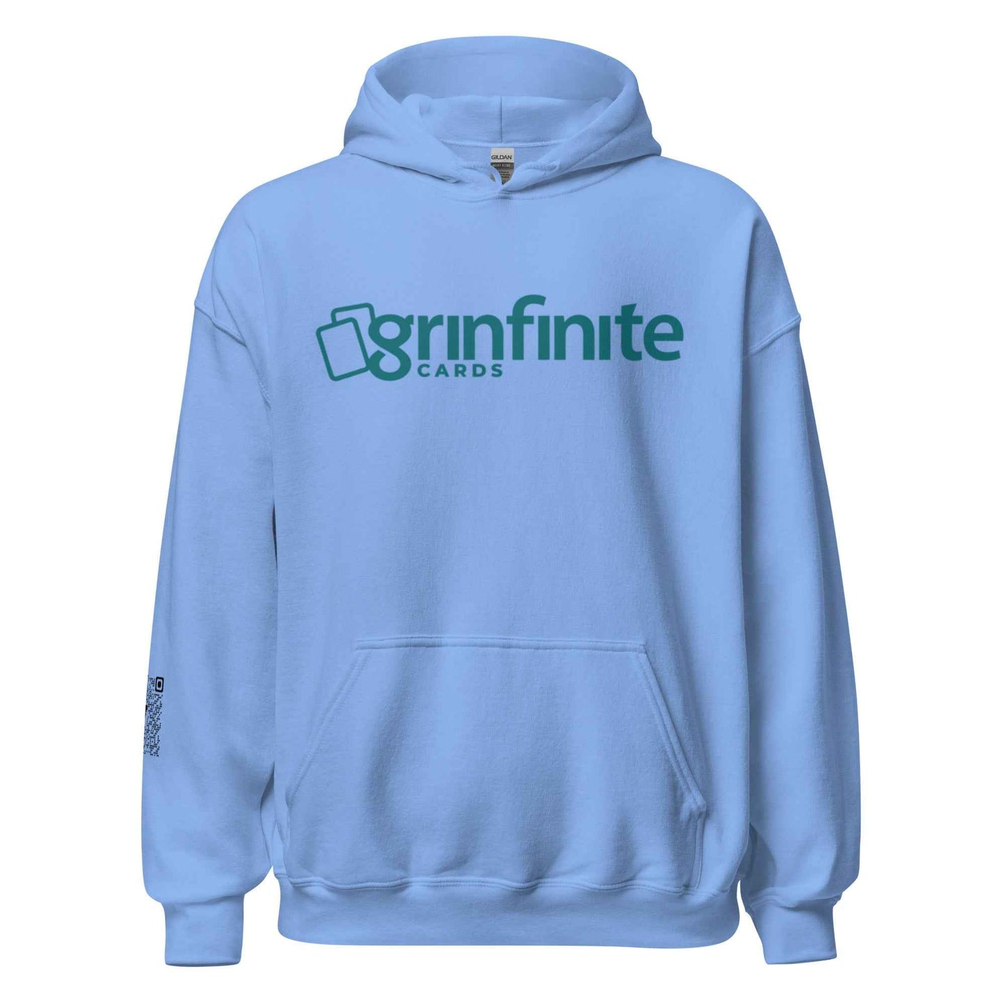 Grinfinite Cards! Unisex Hoodie w/QR code on sleeve
