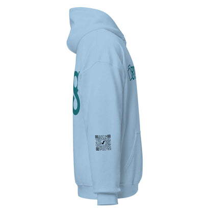 Grinfinite Cards! Unisex Hoodie w/QR code on sleeve