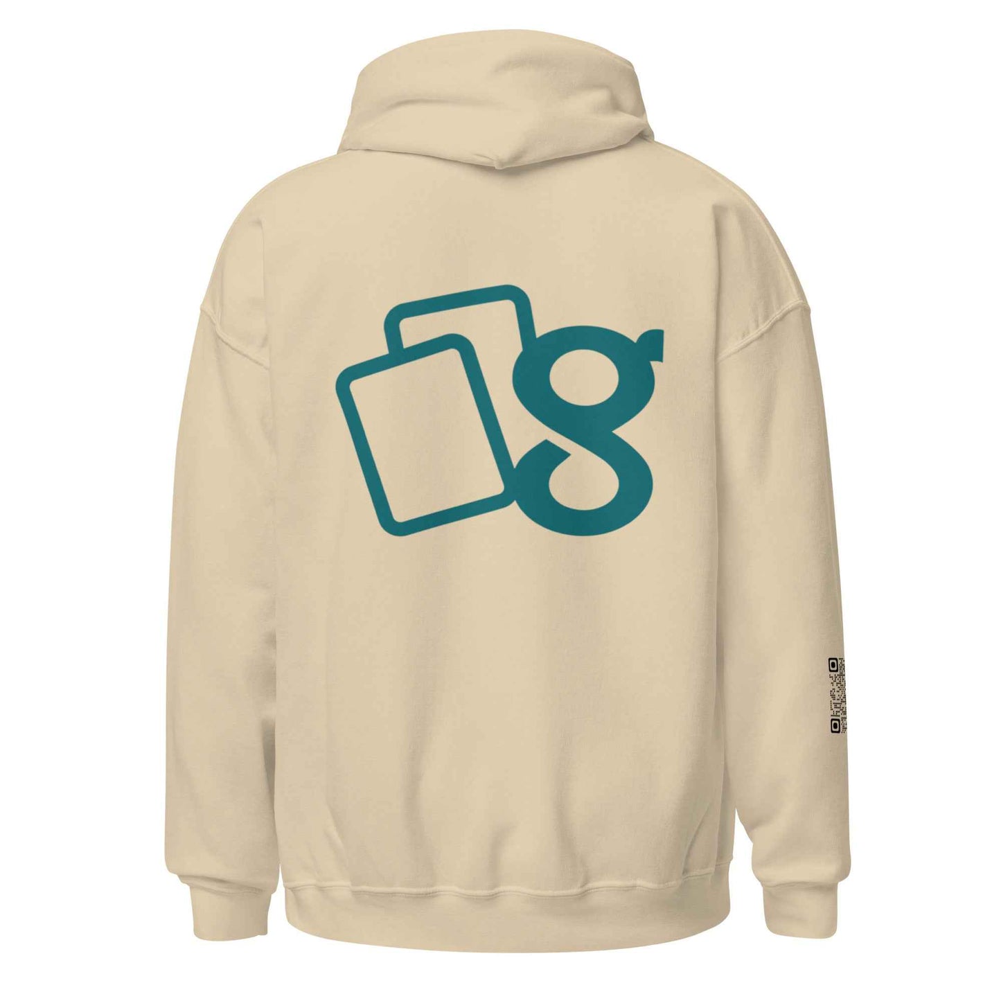 Grinfinite Cards! Unisex Hoodie w/QR code on sleeve