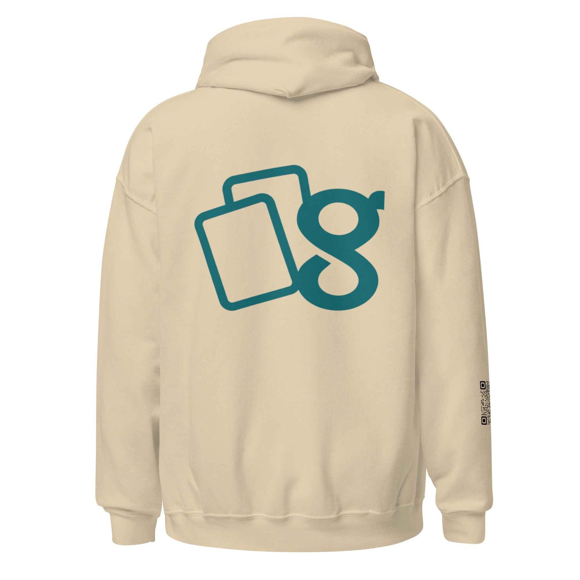 Grinfinite Cards! Unisex Hoodie w/QR code on sleeve