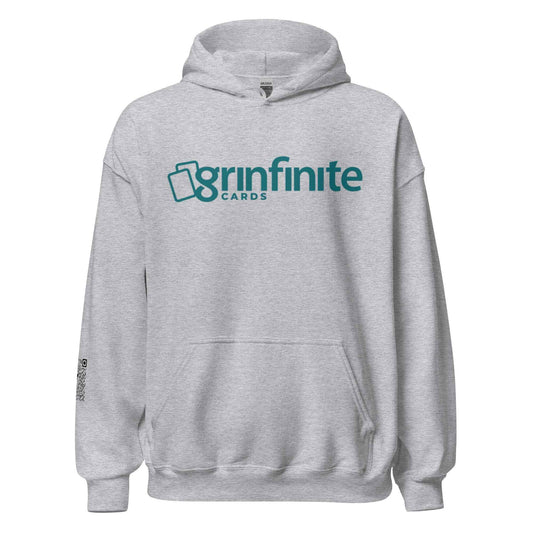 Grinfinite Cards! Unisex Hoodie w/QR code on sleeve