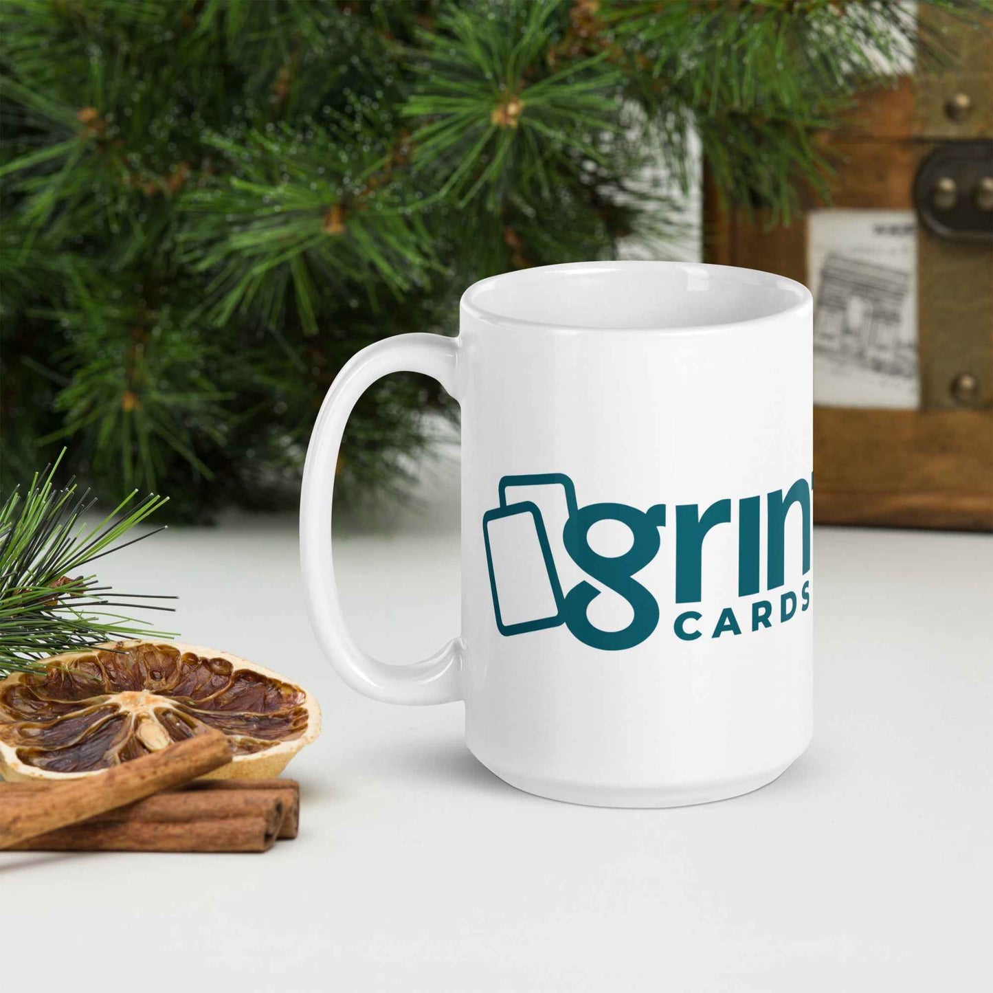 Grinfinite Cards glossy mug!